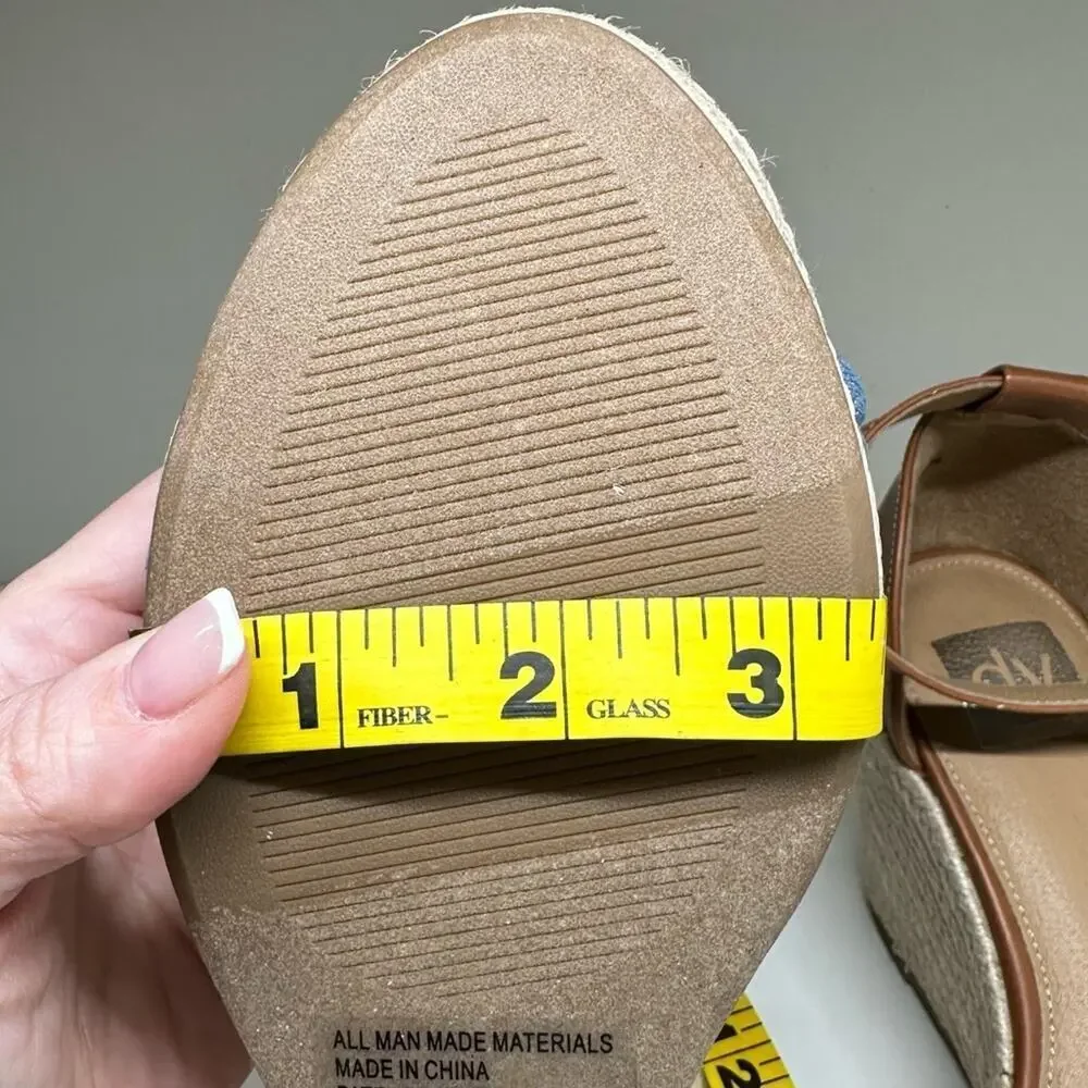 NWOB | DV Dolce Vita | Decatur Espadrille Wedge Sandals | Brown/Blue | Various